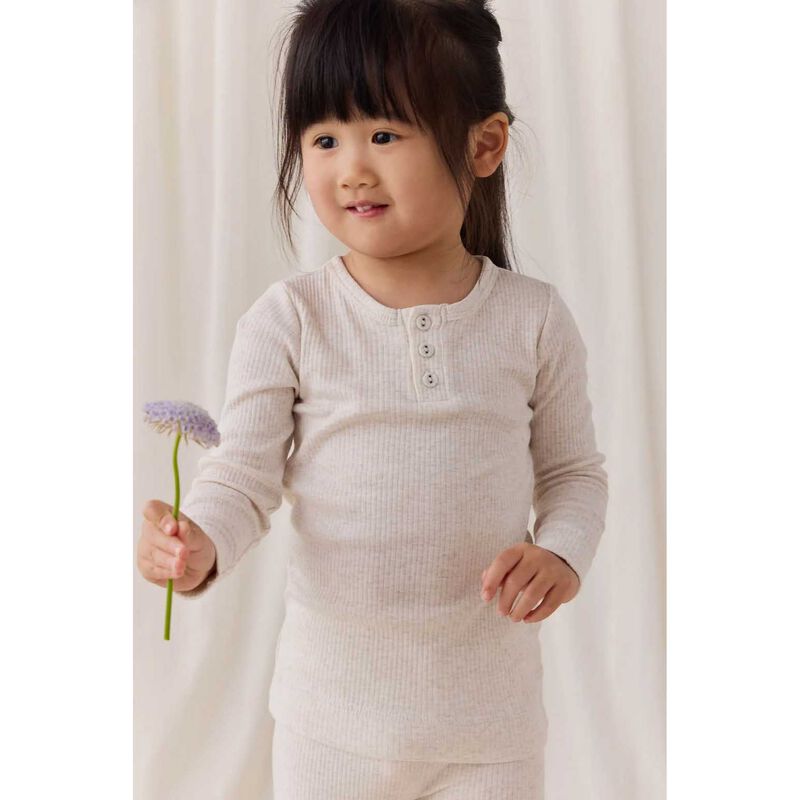Jamie Kay Organic Cotton Modal LS Henley 3-5Y image number 1